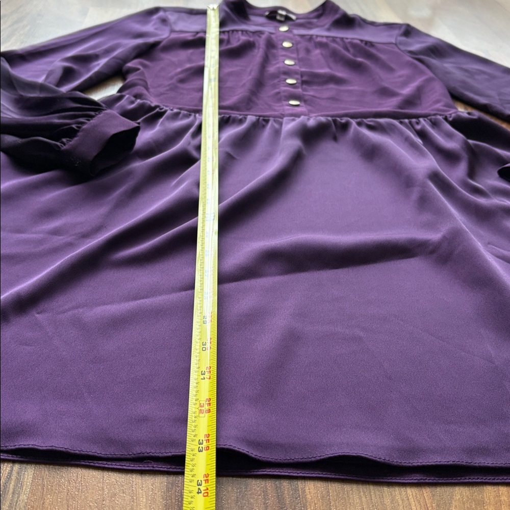 Juicy Couture Woman’s Size 2 Deep Purple Long Sleeve Dress - Picture 7 of 10